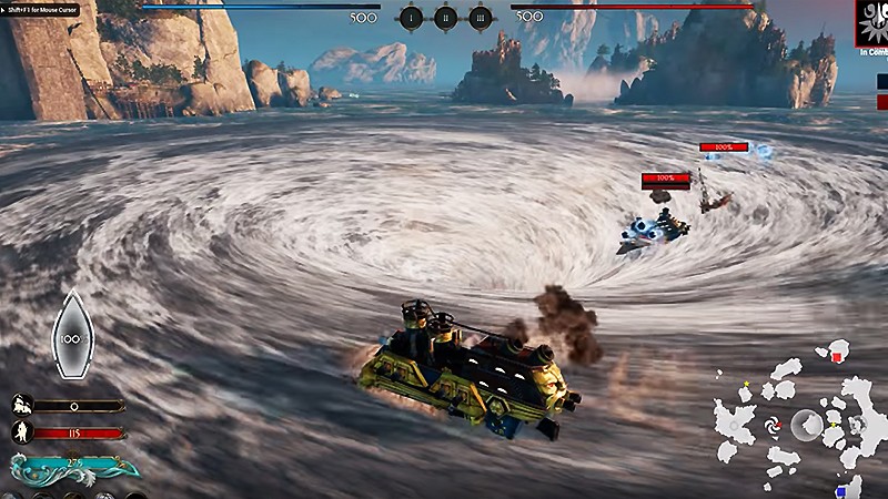 大渦も発生する『Maelstrom』のゲームプレイ