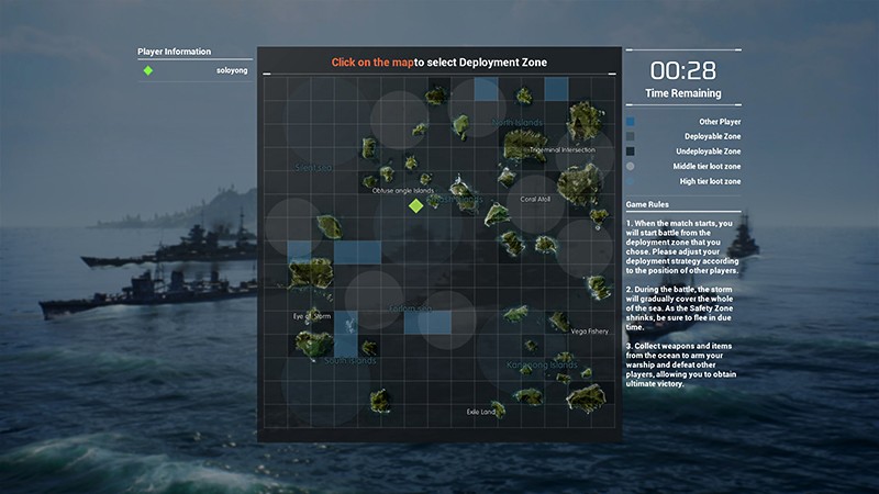 『Refight:The Last Warship』の全体マップ
