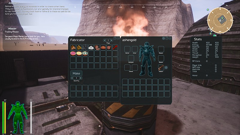 『GearStorm』のインベントリ画面