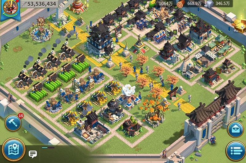 RTSシステムを採用している『Rise of Kingdoms ―万国覚醒―』