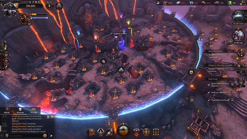 建国ストラテジーのプレイが展開する『Warhammer: Chaos And Conquest』