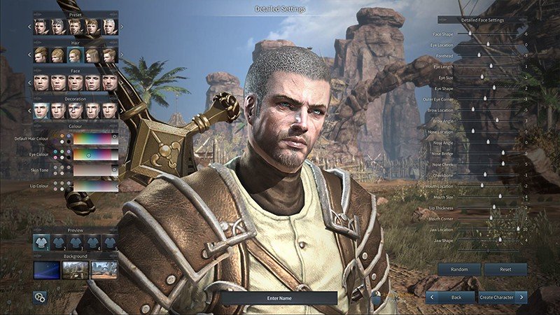 『Kingdom Under Fire 2』のキャラクターメイキングシステム