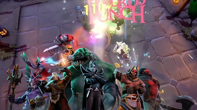 ヒーローを雇い入れて戦う『Dota Underlords』