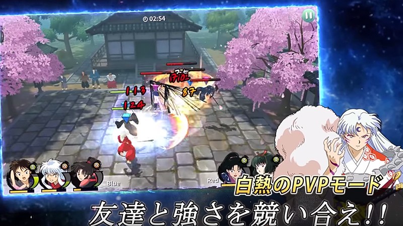 PvPやレイドも楽しめる『犬夜叉 －よみがえる物語－』