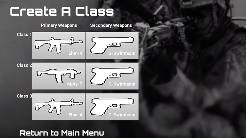 武器の異なるクラスを選べる『FPSBois』