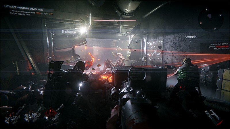 仲間と一緒にバトルに挑む『GTFO』