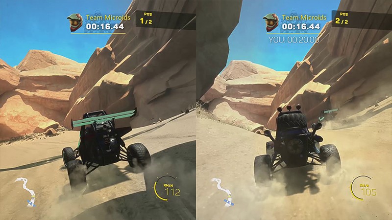 分割共有画面に対応する『Offroad Racing - Buggy X ATV X Moto』