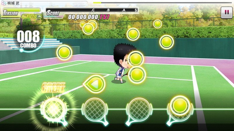 『新テニスの王子様 RisingBeat』ゲーム画面①