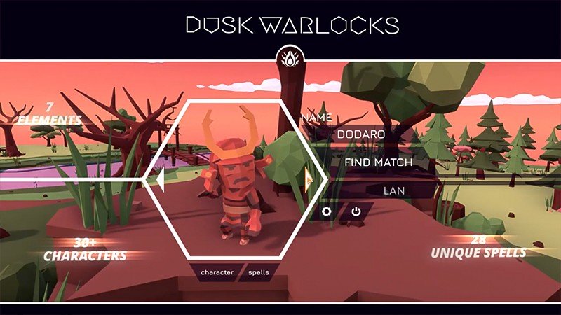 30種類以上のキャラを選べる『Dusk Warlocks』