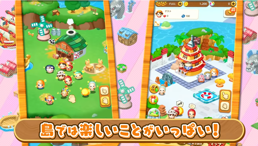 One Piece ボン ボン ジャーニー ワンピース初のパズルゲームが新登場 オンラインスマホアプリゲームズーム