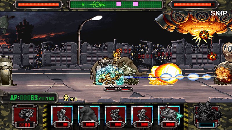 コストを消費してユニットを召喚する『METAL SLUG ATTACK』