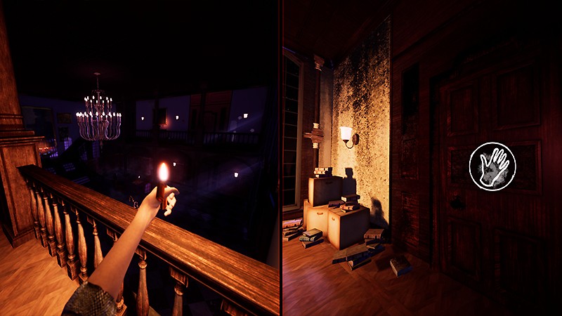 手がかりを探していく『Moonlight Mansion』のプレイ