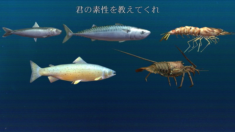 『Ace of Seafood』キャラクター選択画面