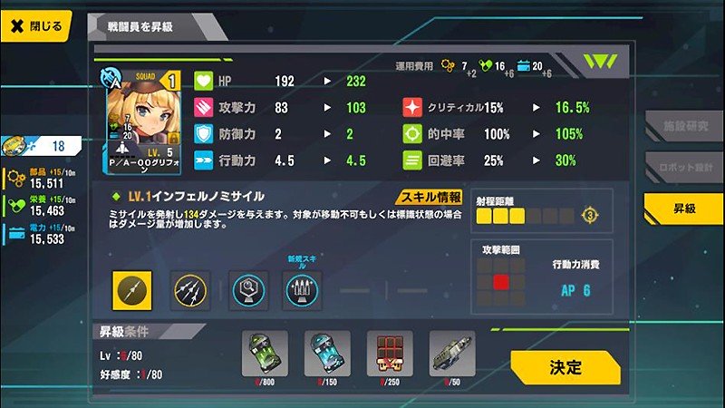 強化システムも充実している『ラストオリジン』