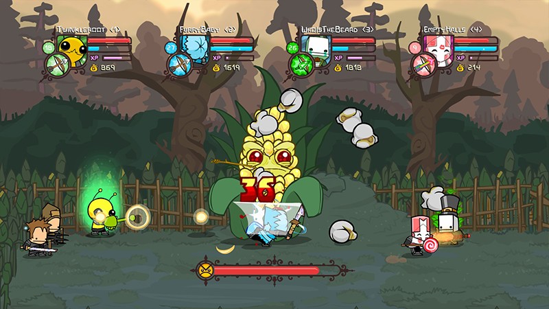 対戦・協力プレイも可能な『Castle Crashers』