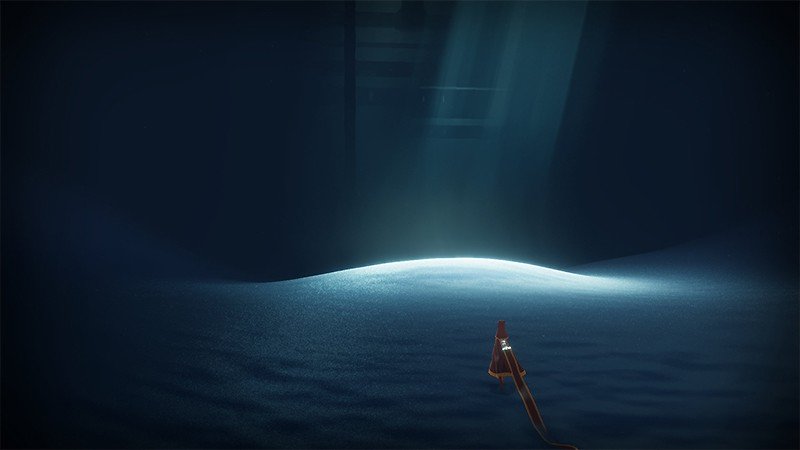 抽象的なゲーム世界が魅力の『Journey』