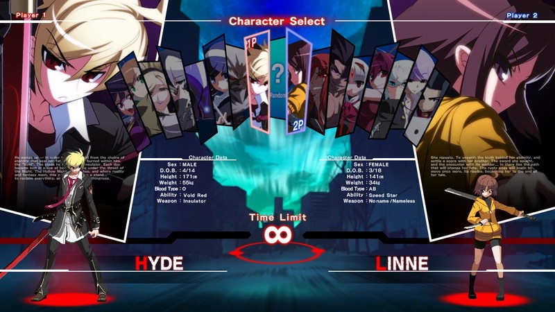 『アンダーナイトインヴァース エクセレイト（UNDER NIGHT IN-BIRTH Exe:Late）』豊富なキャラクター
