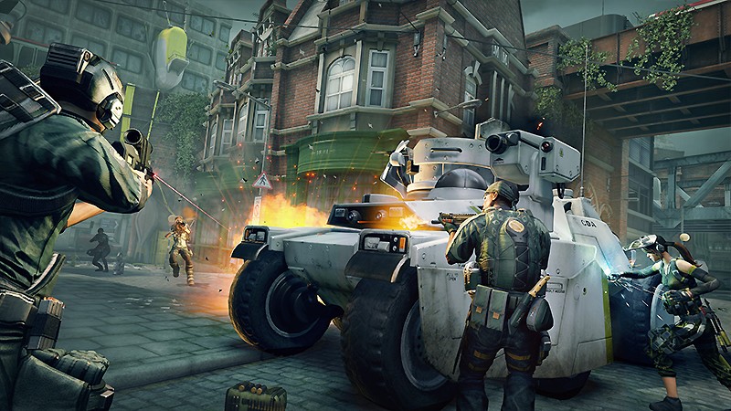 異なる特性の傭兵でチームを作れる『Dirty Bomb』