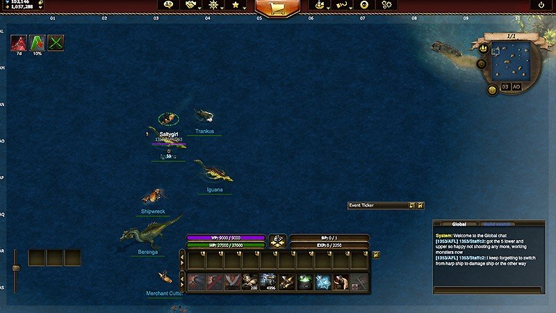 怪物退治もできる『Seafight』