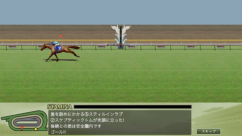 『100万人のWinning Post Special』のレースシーン