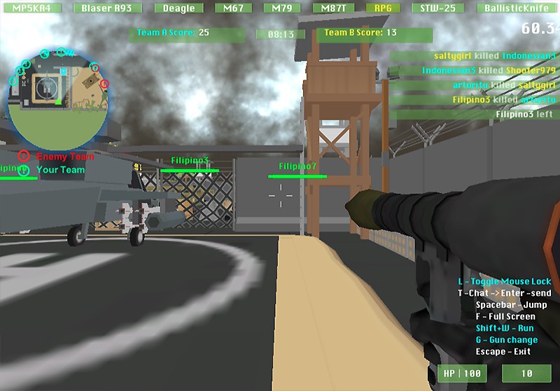 シンプルな操作で遊べる『Military Wars 3D Multiplayer』