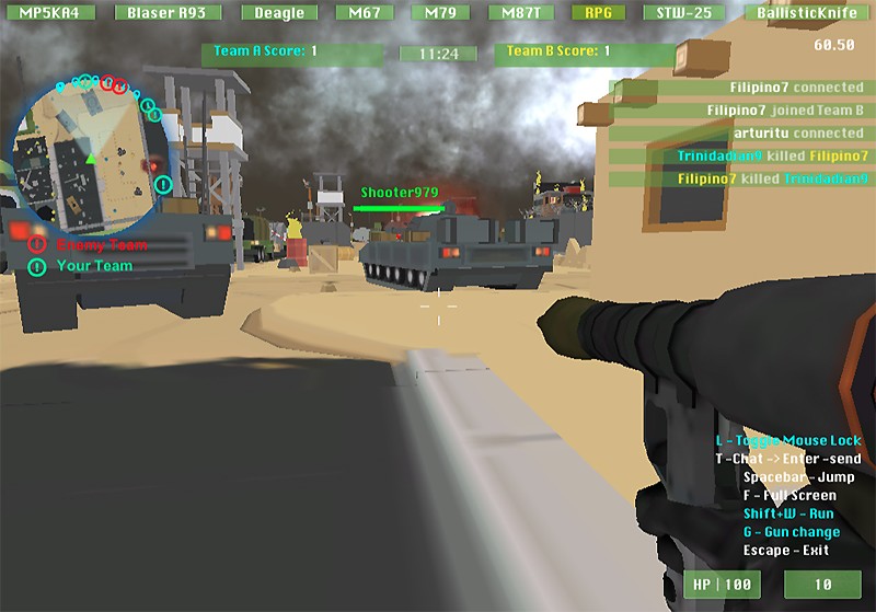 チームデスマッチをオンラインで楽しめる『Military Wars 3D Multiplayer』