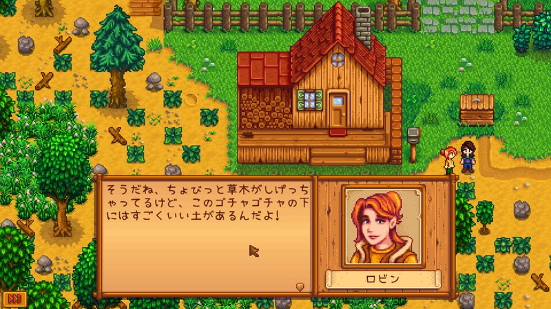 『stardew valley』草木の生い茂る土地をいかに、繁栄させていくかが腕の見せ所