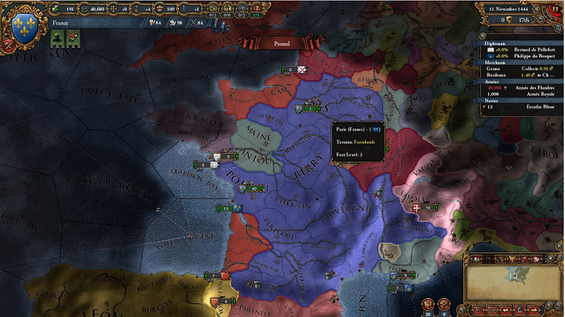 【Europa Universalis IV】初心者のおすすめはフランス