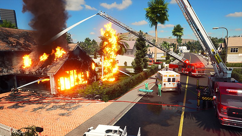 リアルな火災現場を体験できる『Firefighting Simulator - The Squad』
