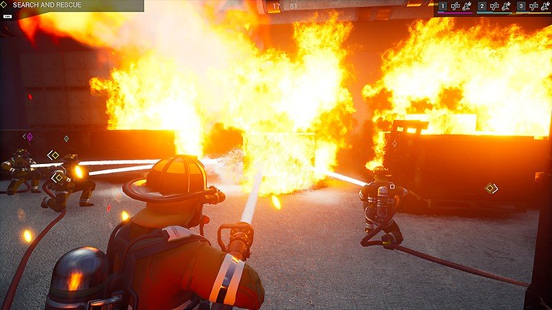 リアルな物理演算が特徴の『Firefighting Simulator - The Squad』