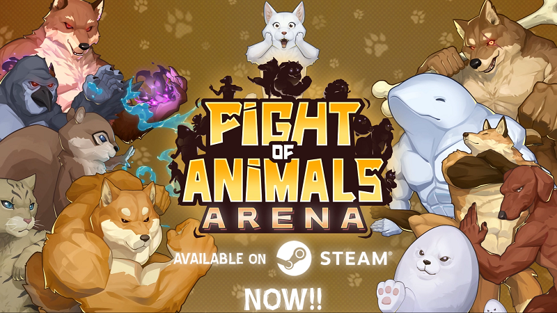 【Fight of Animals: Arena】ミームアニマルが大乱闘をくり広げるオモシロ動物アクション！