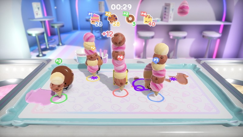 『cake bash』アイスの斜塔