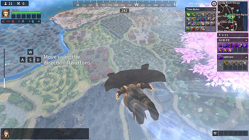 降下してマップ内に降り立つ『Royal Crown』