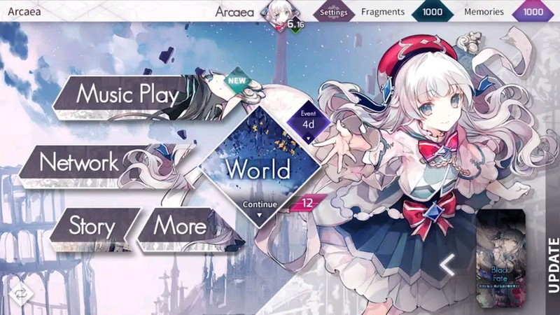 『arcaea』チュートリアル完備