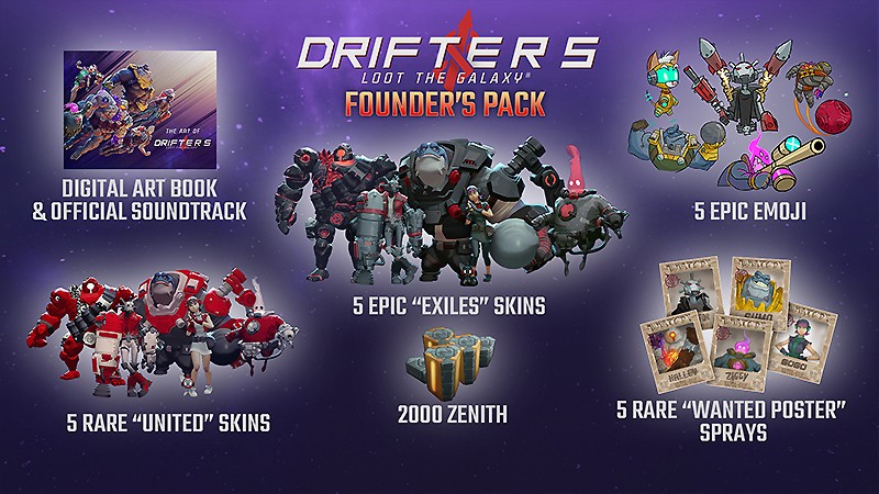 期間限定DLCも併売中の『Drifters Loot the Galaxy』