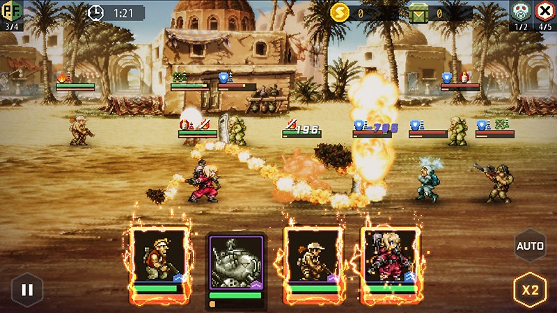 ド派手なバトルが展開する『METAL SLUG : COMMANDER』