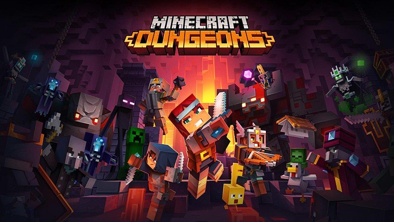 『Minecraft Dungeons』のタイトル画像