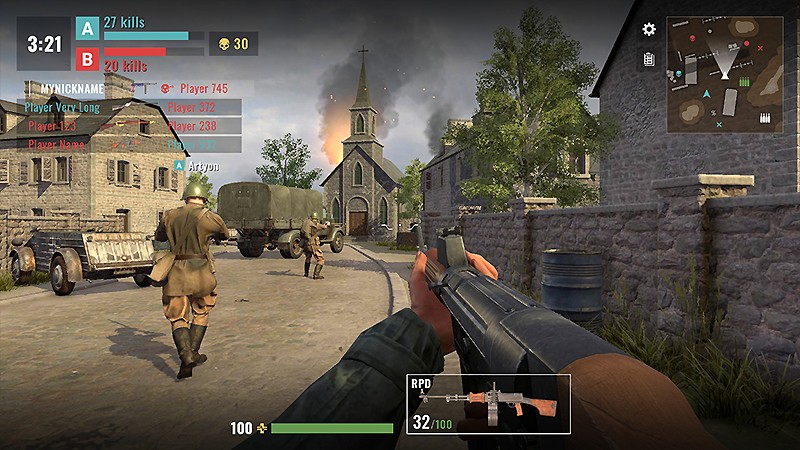 実在武器が23種類登場する『Ghosts of War: Battle Royale WW2 Shooting games』