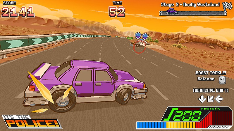 ゴールとスコア加算を目指す『Buck Up And Drive!』