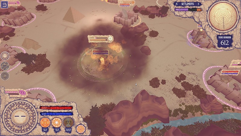 陣取り合戦形式でプレイが進行する『Monolithic』