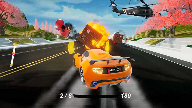 ハリウッド映画級のアクション要素が展開するレーシングゲーム『Velocity Legends - Action Racing Game』