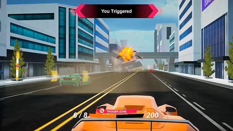 一瞬の操作判断が必要になる『Velocity Legends - Action Racing Game』