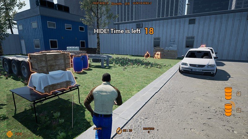 『Prop Hunt 2.0』のプロップ側プレイヤー