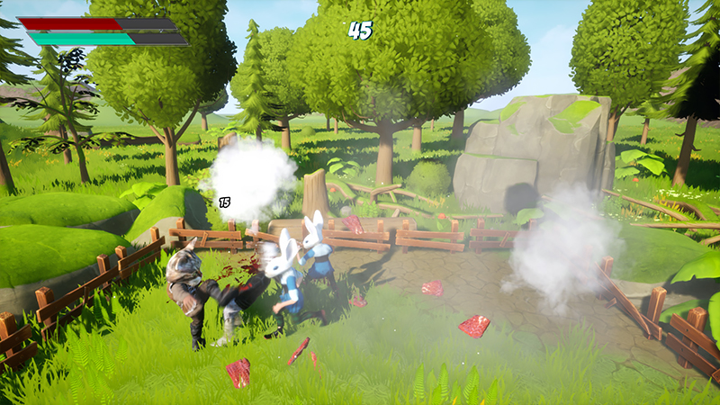 擬人化された動物キャラクターを操作しながら戦う『Animals Collision』