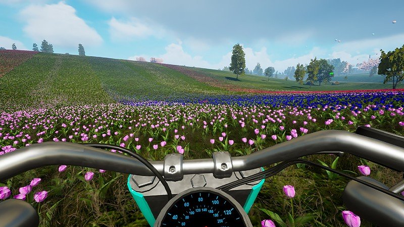 ツーリングとサバイバル要素が展開する『Motorcycle Travel Simulator』