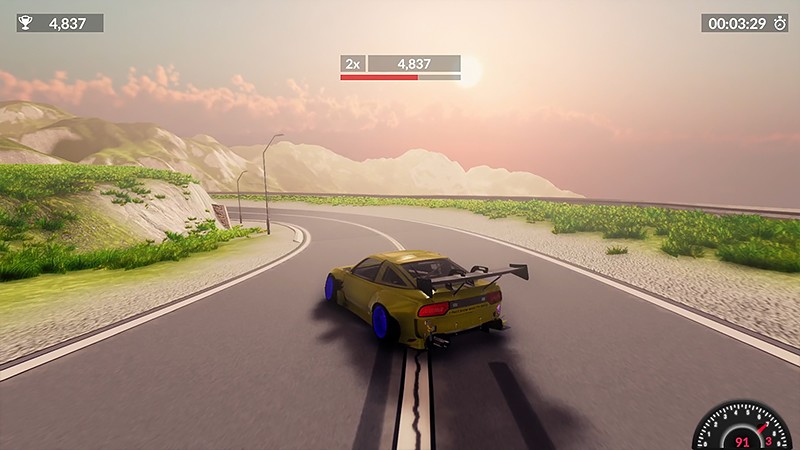 ドリフトメインのレースを体験できる『Drift King』