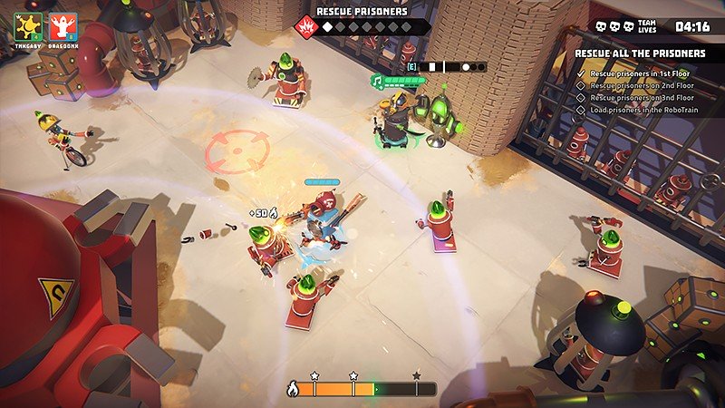多彩な攻撃スタイルを持つ『Robo Revenge Squad』のロボット