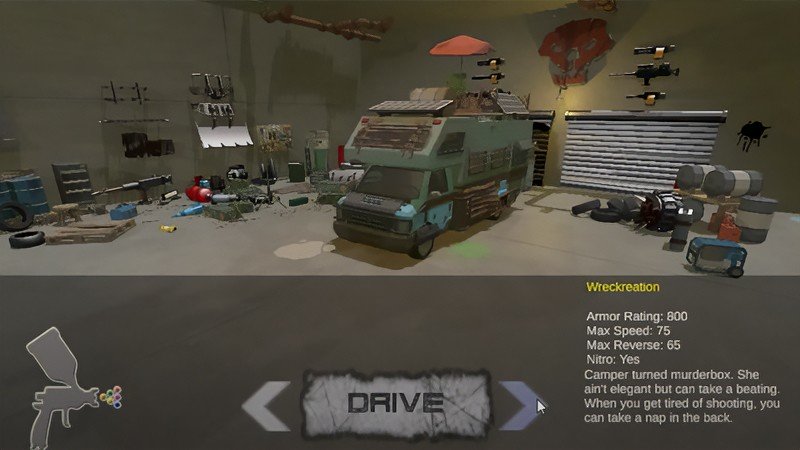 12種類の車両が登場する『Roadkill』