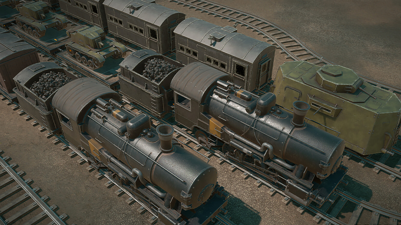 『Foxhole』の列車システム