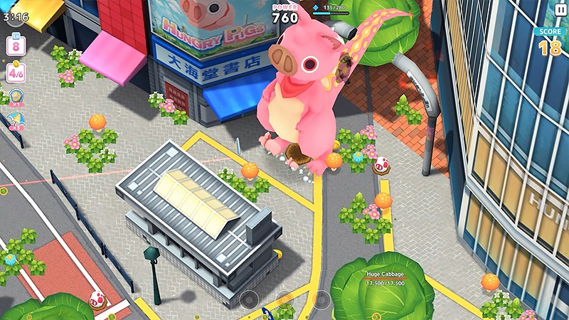 2種類のゲームモードがある『HUNGRY PIGS』